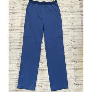 Figs Axim Cargo Scrub Pants in Royal Blue Mens Size Medium Tall MT
